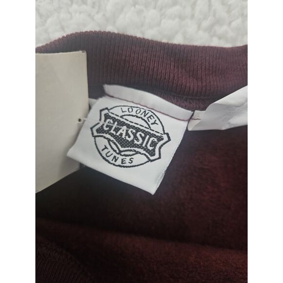 Vintage Looney Tunes Bugs Bunny‎ 1990s Crewneck Sweatshirt Football Adult XXL - Picture 8 of 13